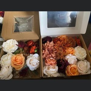 Boxes of extra flowers